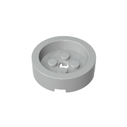 Rundstein 4 x 4 mit vertiefter Mitte