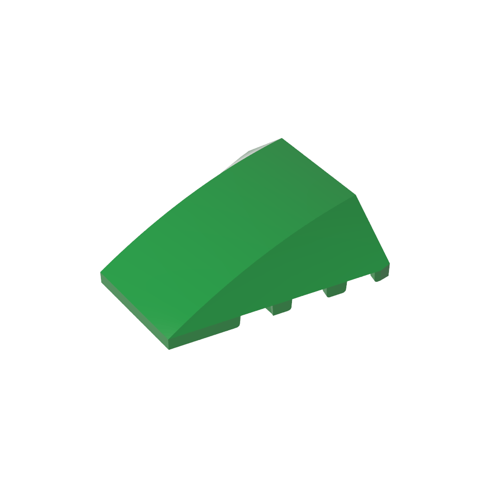 Keil gebogen 4 x 4 ohne obere Noppen - MyGobricks