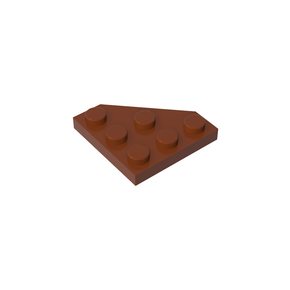 Keilplatte 3 x 3 Ecke abgeschnitten-MyGobricks
