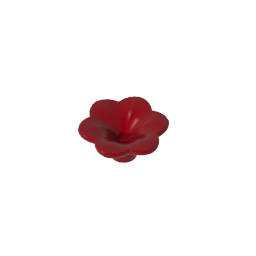 Pflanze, Outdoor-Zubehör-Set, Blume mit 6 runden Blütenblättern und Stecknadel