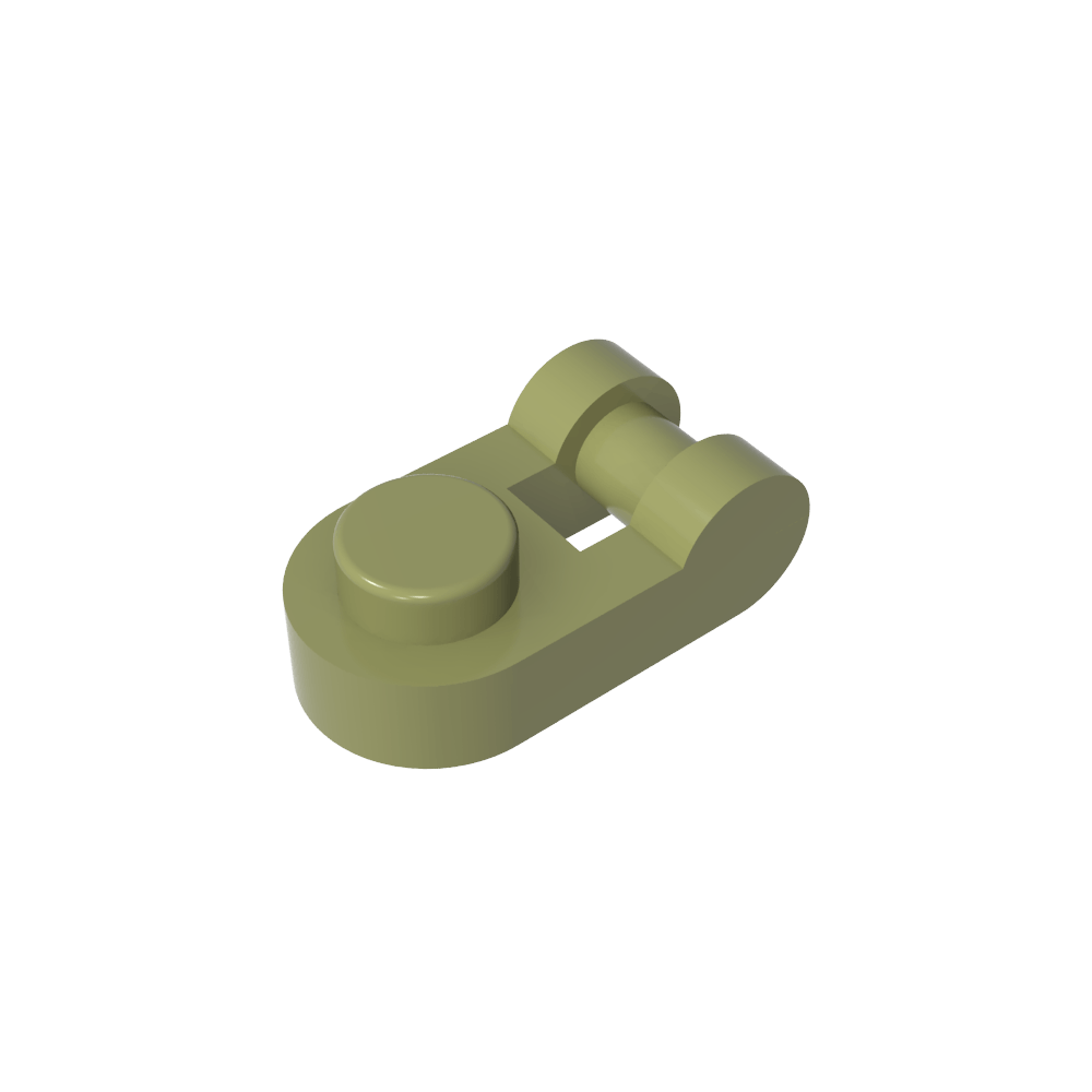 Platte Spezial 1 x 1 abgerundet mit Griff-MyGobricks