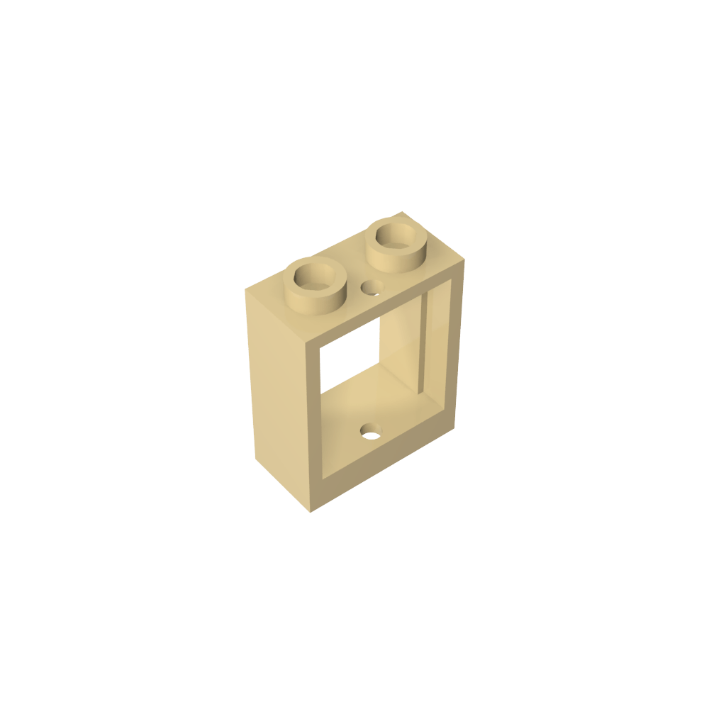 Fenster 1 x 2 x 2 Flache Vorderseite-MyGobricks