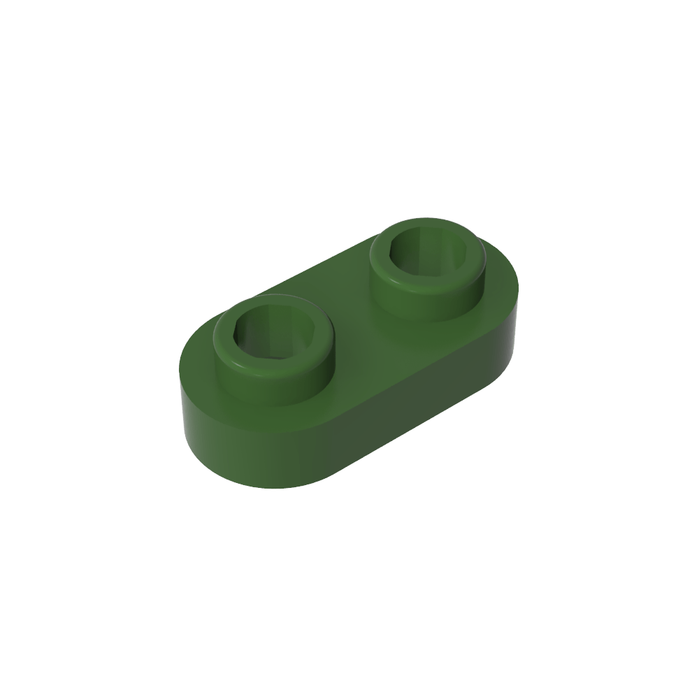 Platte Spezial 1 x 2 abgerundet mit 2 offenen Noppen - MyGobricks