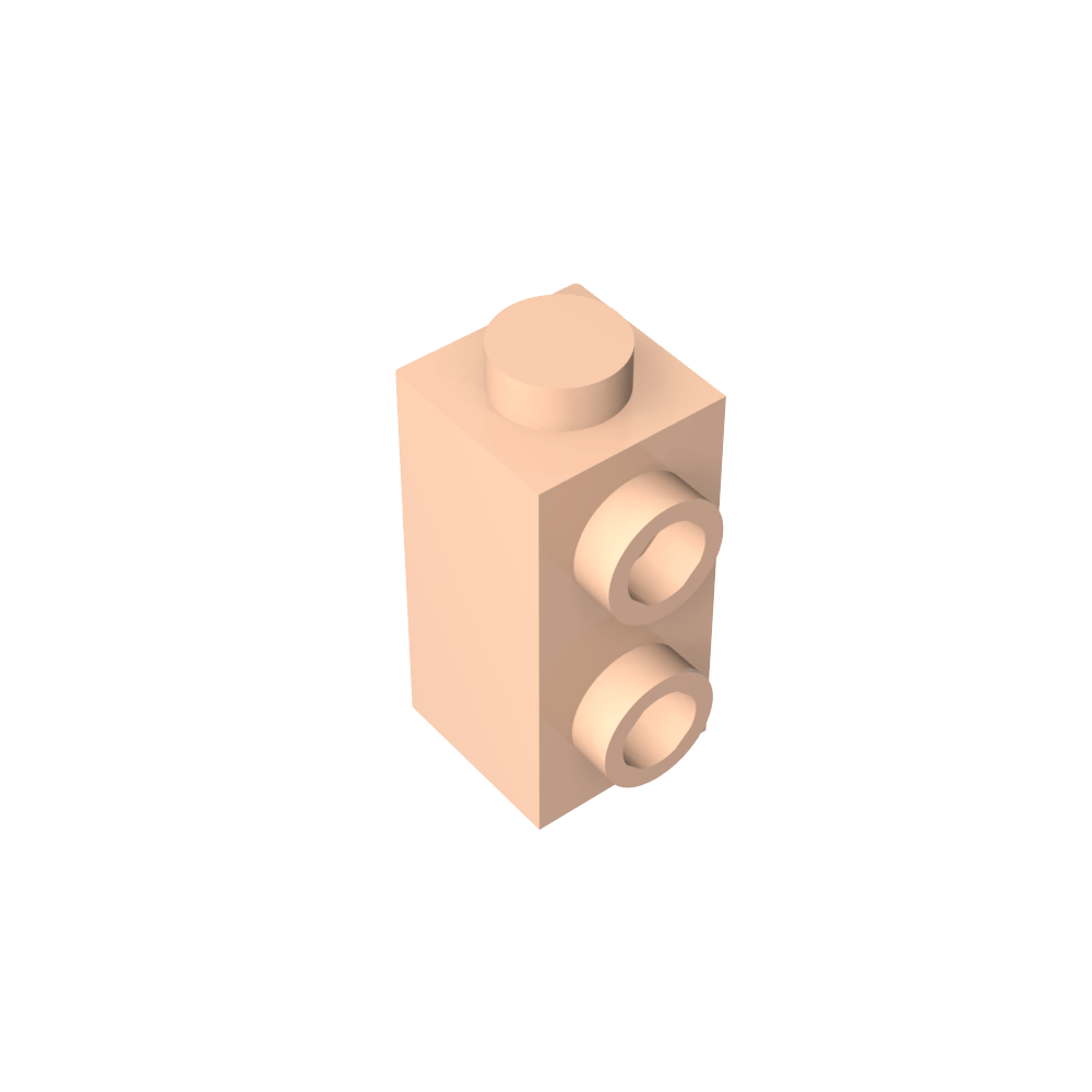 Stein Spezial 1 x 1 x 1 2/3 mit Noppen auf 1 Seite-MyGobricks