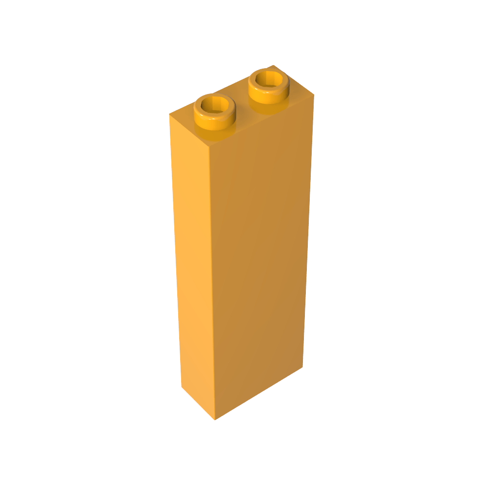 Stein 1 x 2 x 5 ohne Seitenstützen-MyGobricks