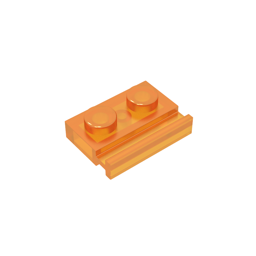Platte Spezial 1 x 2 mit Türschiene-MyGobricks