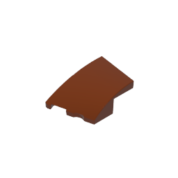 3x2 Keilförmiger gebogener Stein (links)