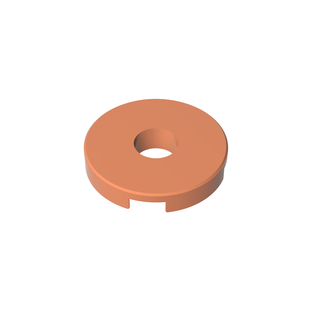 Fliese rund 2 x 2 mit Loch - MyGobricks