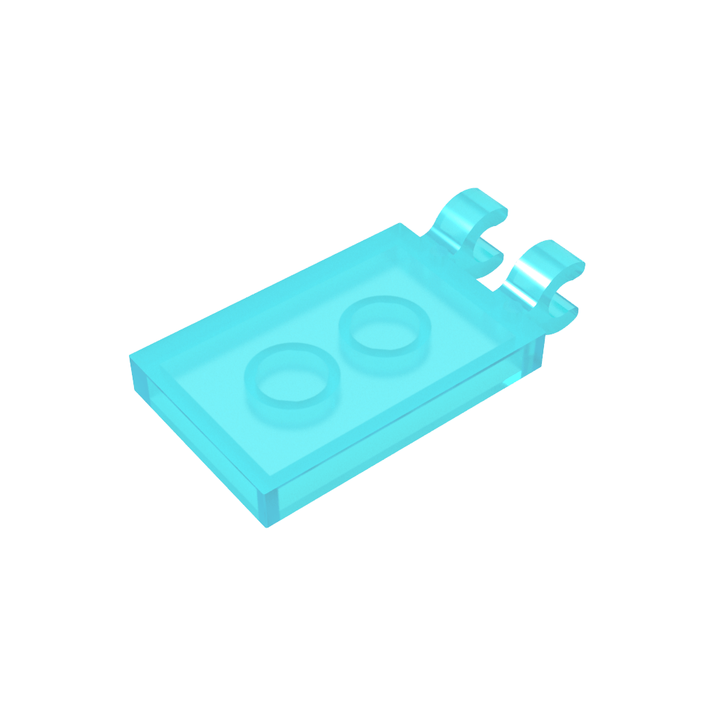 Fliese Spezial 2 x 3 mit 2 Clips [Abgewinkelte Clips]-MyGobricks
