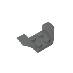 Kotflügel 2 x 4 mit 2 x 2 Bolzen und ausgestellten Flügeln