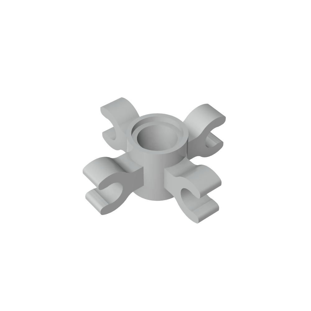 Technic Pin Connector rund mit 4 Clips - MyGobricks