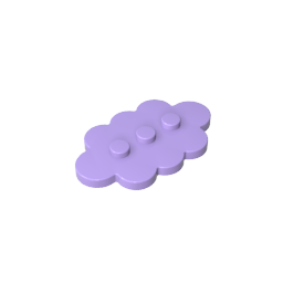 Platte Spezial 3 x 5 Wolke mit 3 Mittelbolzen