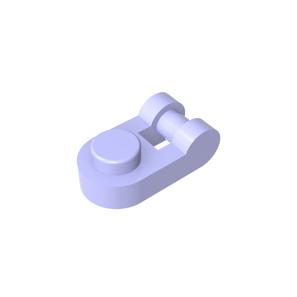 Platte Spezial 1 x 1 abgerundet mit Griff-MyGobricks