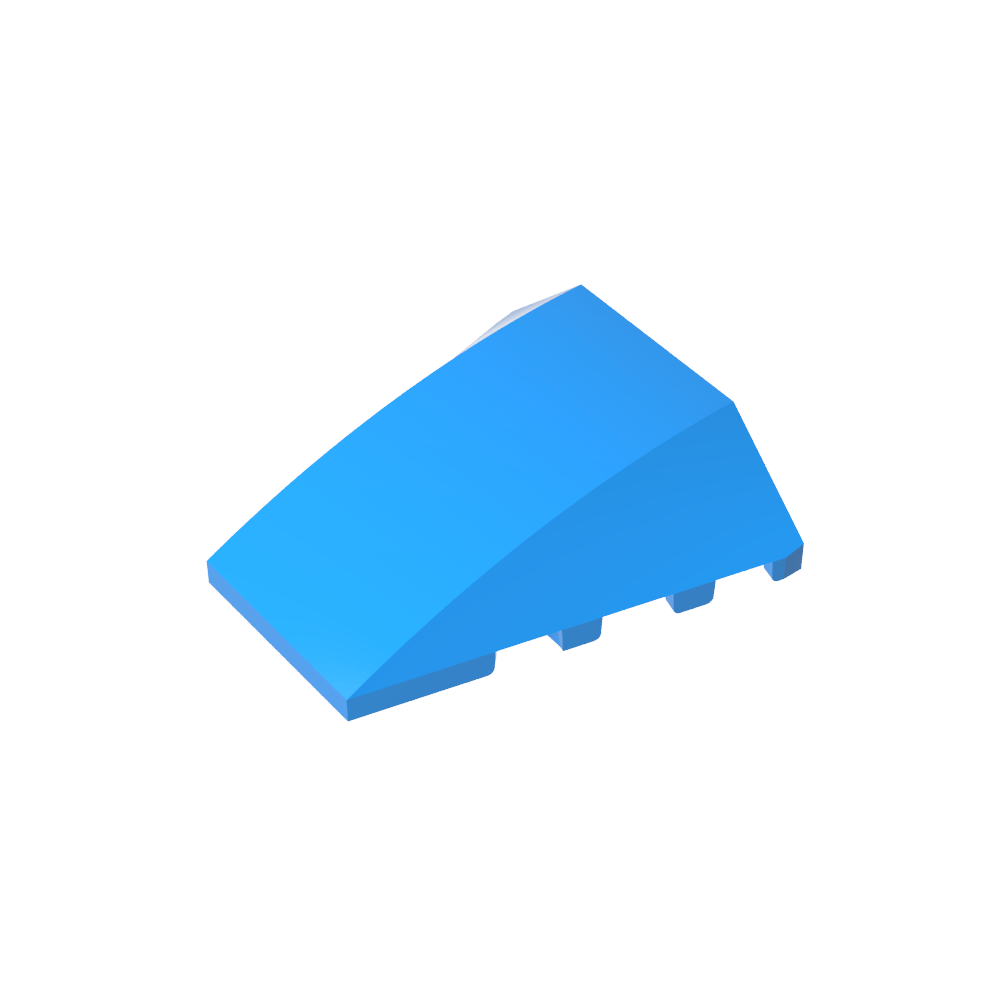 Keil gebogen 4 x 4 ohne obere Noppen - MyGobricks