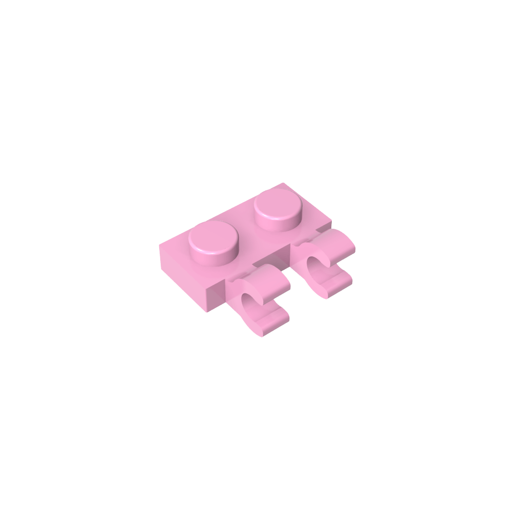 Platte Spezial 1 x 2 mit Clips Horizontal [Dicke U-Clips]-MyGobricks