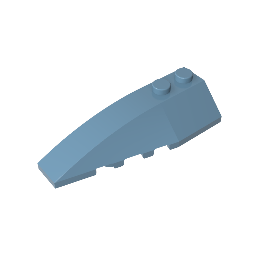 Keil gebogen 6 x 2 links-MyGobricks