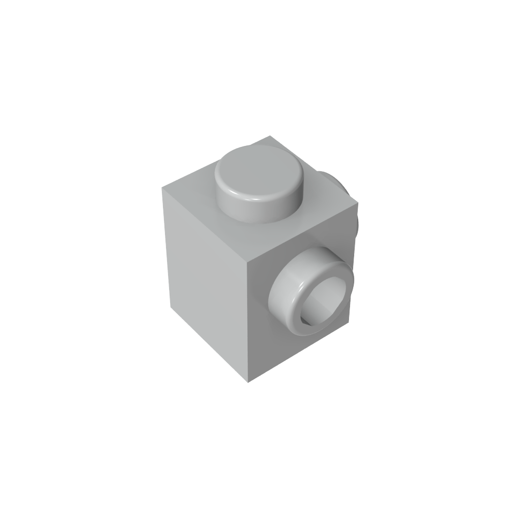Spezialstein 1 x 1 mit Noppen auf 2 benachbarten Seiten - MyGobricks