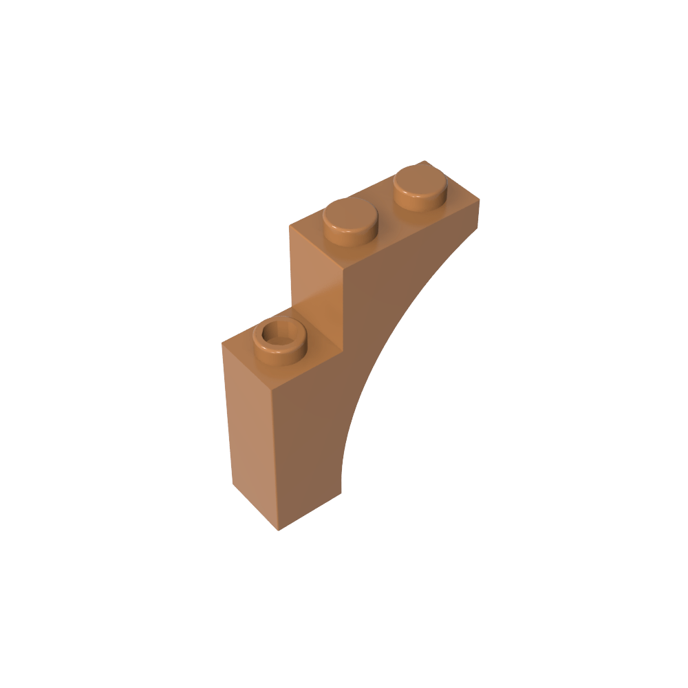 Ziegelbogen 1 x 3 x 3 [Gothic]-MyGobricks