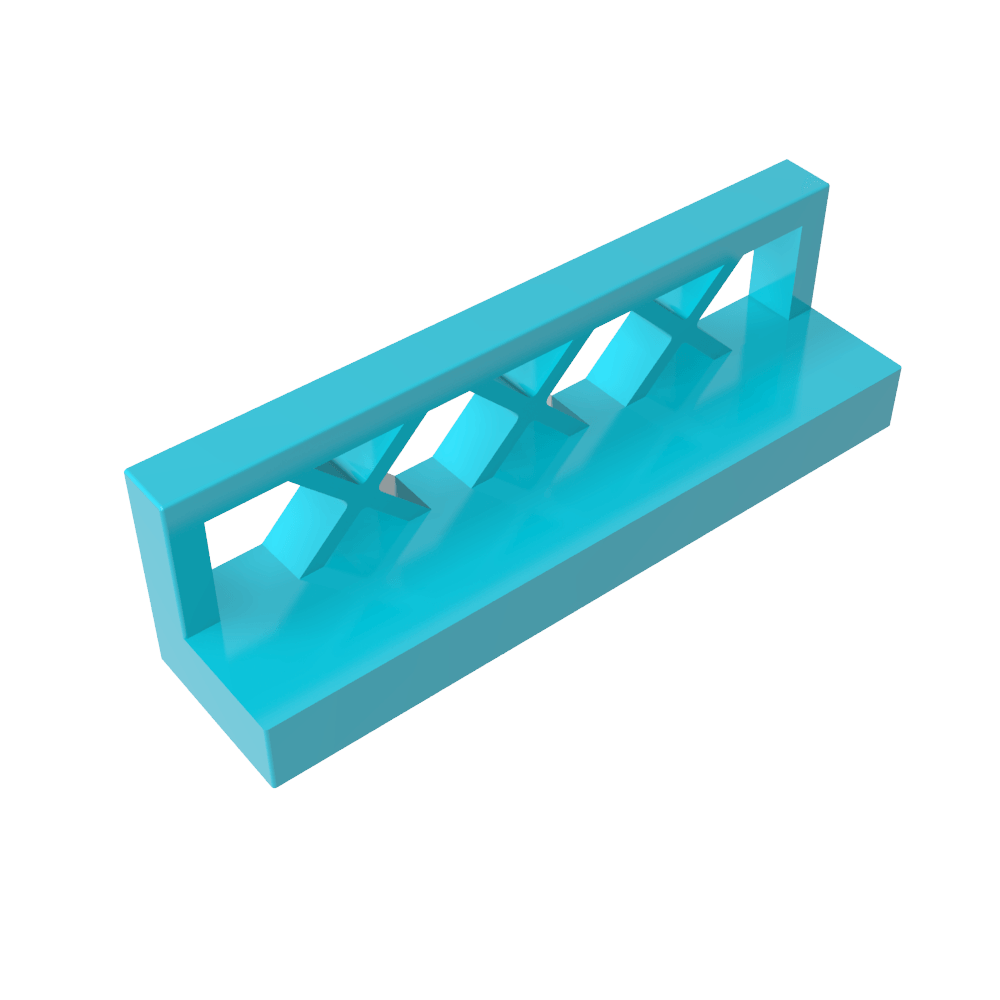 Zaun 1 x 4 x 1-MyGobricks