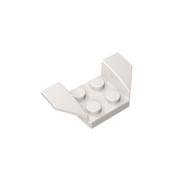 Kotflügel 2 x 4 mit 2 x 2 Bolzen und ausgestellten Flügeln