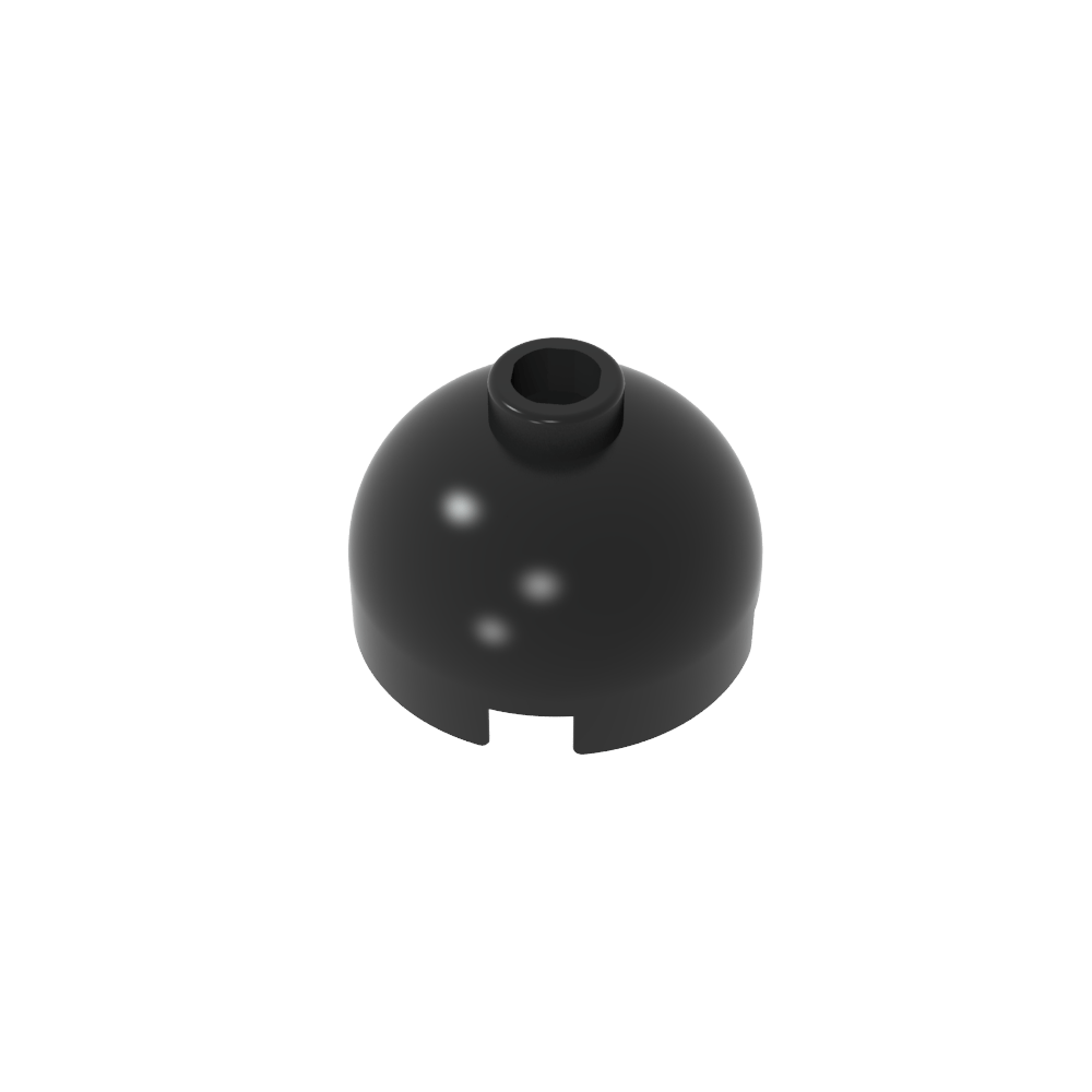 Runder Ziegelstein 2 x 2, Kuppeldach – Blockierter offener Bolzen ohne Achshalter unten – MyGobricks