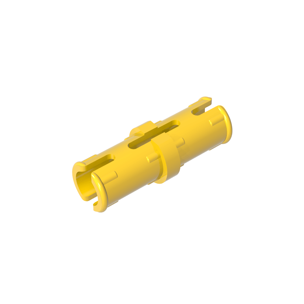Technic-Stift mit Reibungsrippen in Längsrichtung und Schlitzen in der Mitte - MyGobricks