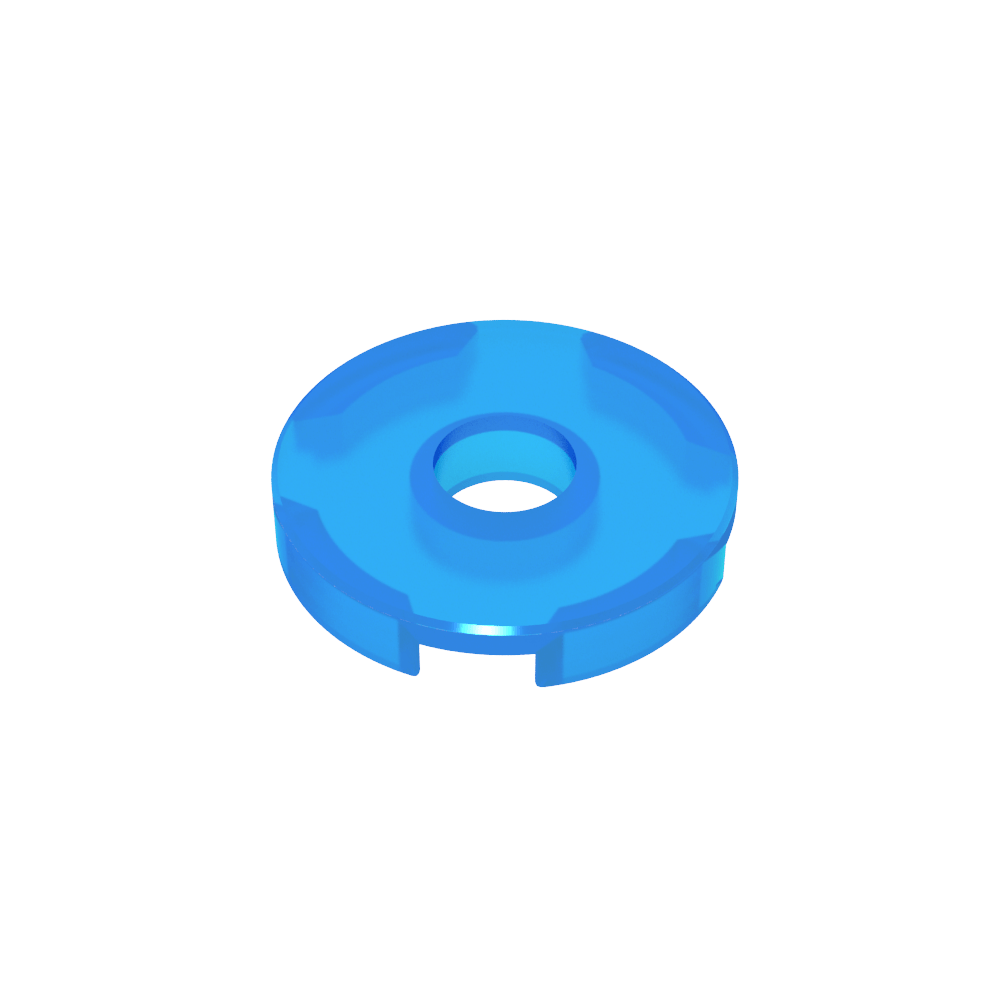 Fliese rund 2 x 2 mit Loch - MyGobricks