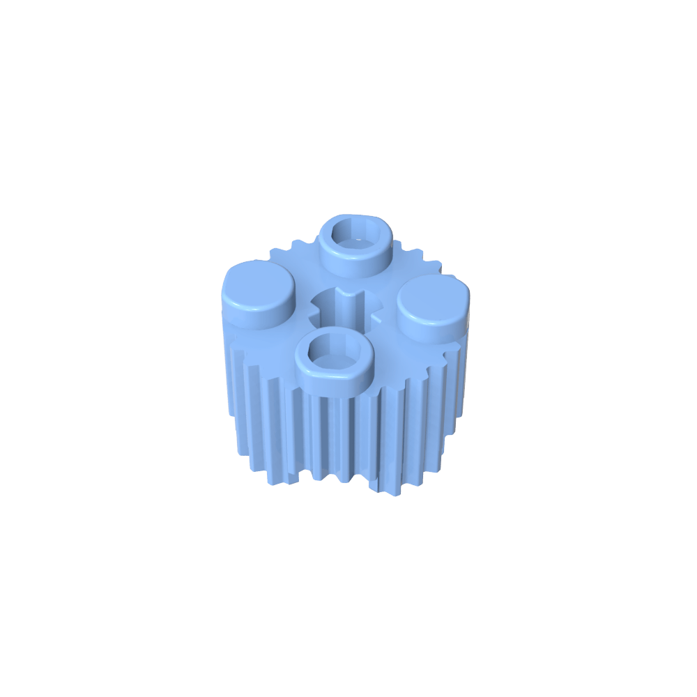 Rundstein 2 x 2 [Grill]-MyGobricks