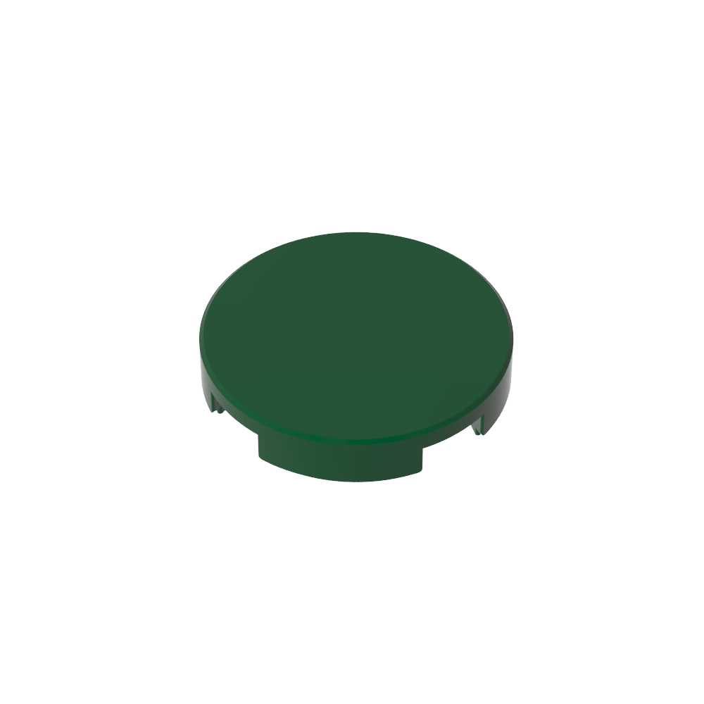 Runde Fliese 2 x 2 mit Bolzenhalter unten - MyGobricks