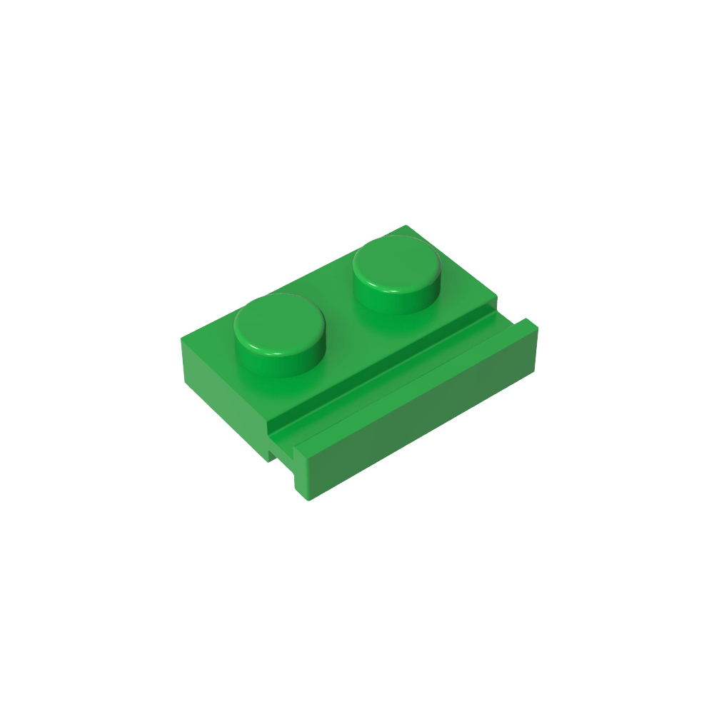 Platte Spezial 1 x 2 mit Türschiene-MyGobricks