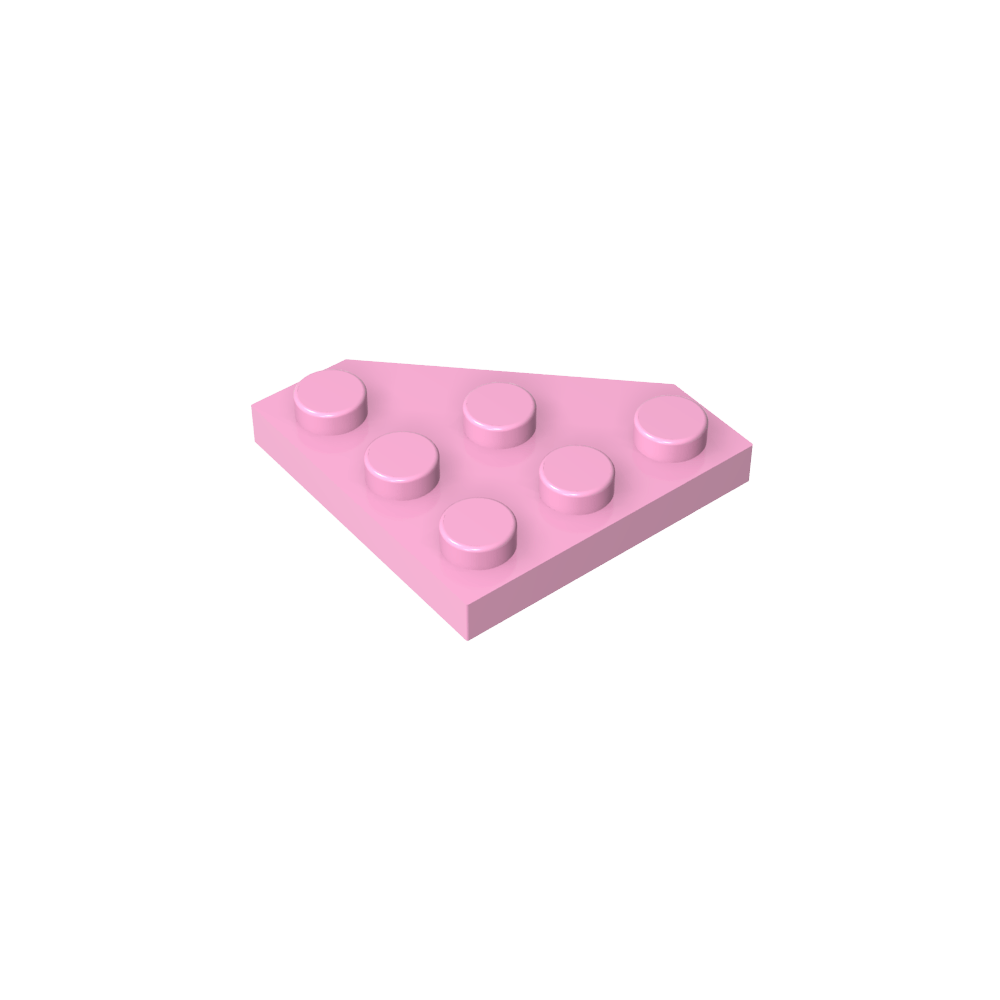 Keilplatte 3 x 3 Ecke abgeschnitten-MyGobricks
