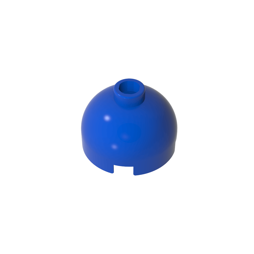 Runder Ziegelstein 2 x 2, Kuppeldach – Blockierter offener Bolzen ohne Achshalter unten – MyGobricks