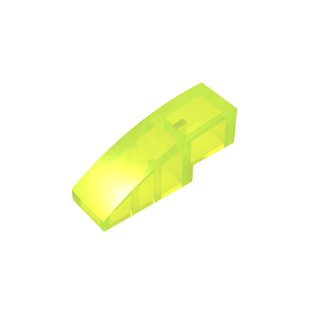 Schrägstein gebogen 3 x 1 ohne Noppen - MyGobricks