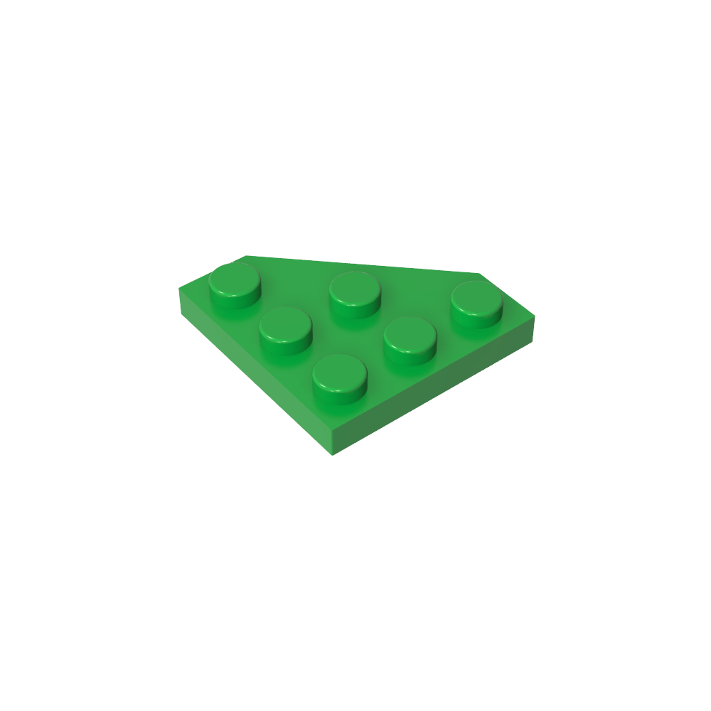 Keilplatte 3 x 3 Ecke abgeschnitten-MyGobricks