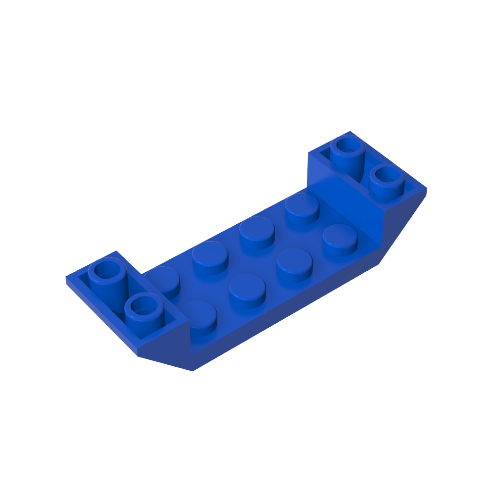 Schräge umgekehrte 45° 6 x 2 Doppelt mit 2 x 4 Ausschnitt-MyGobricks