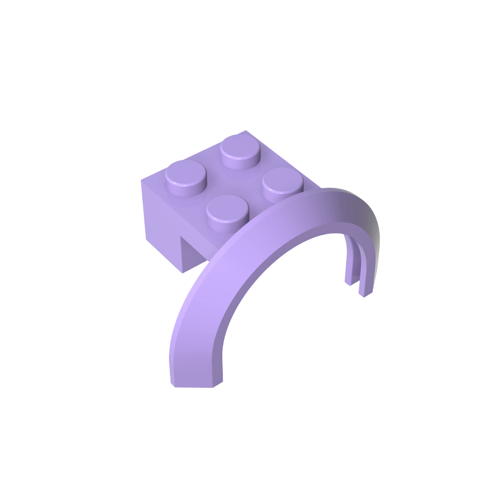 Radlauf, Kotflügel 4 x 2 1/2 x 2-MyGobricks