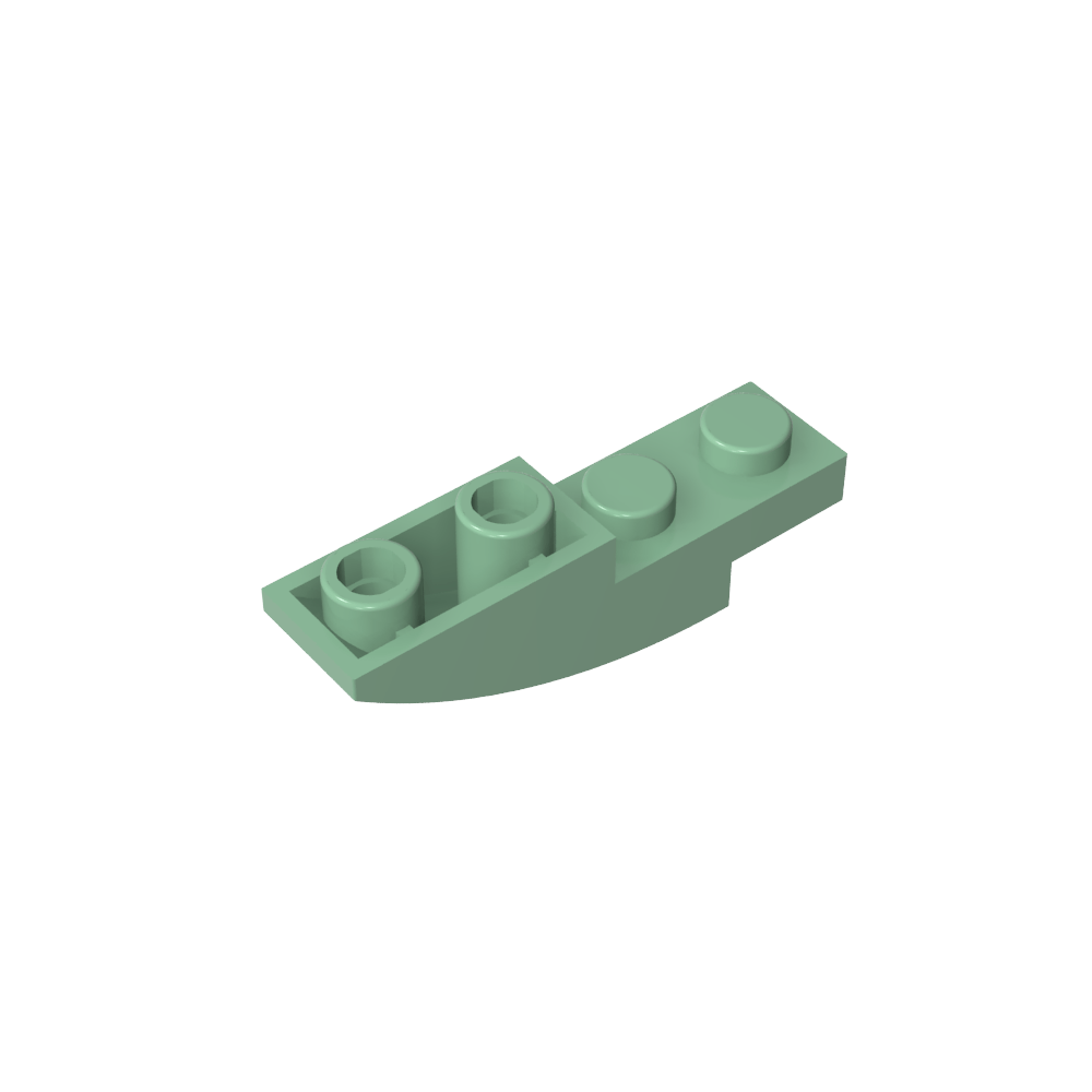 Schrägstein gebogen 4 x 1 invertiert - MyGobricks
