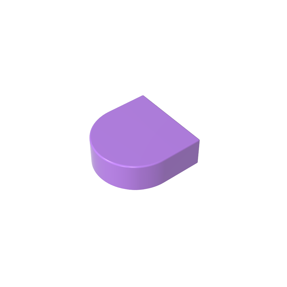 Fliese 1 x 1 Halbkreis