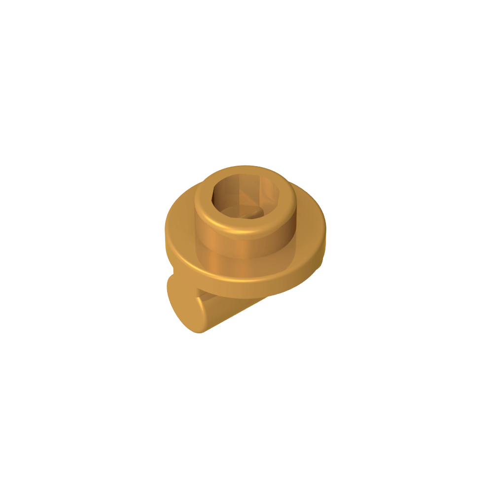 Platte rund 1 x 1 mit offenem Bolzen und Balken auf der Unterseite – MyGobricks