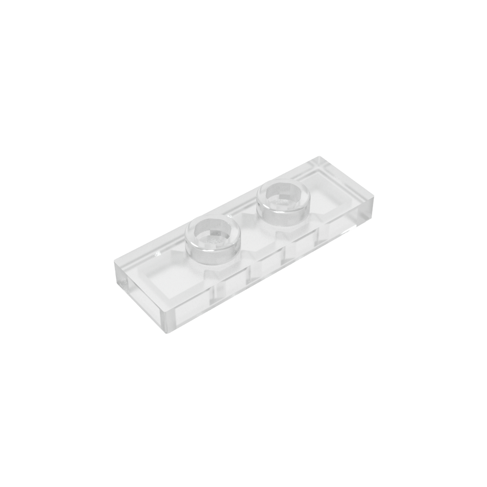 Platte Spezial 1 x 3 mit 2 Noppen mit Nut und innerem Noppenhalter (Jumper) - MyGobricks