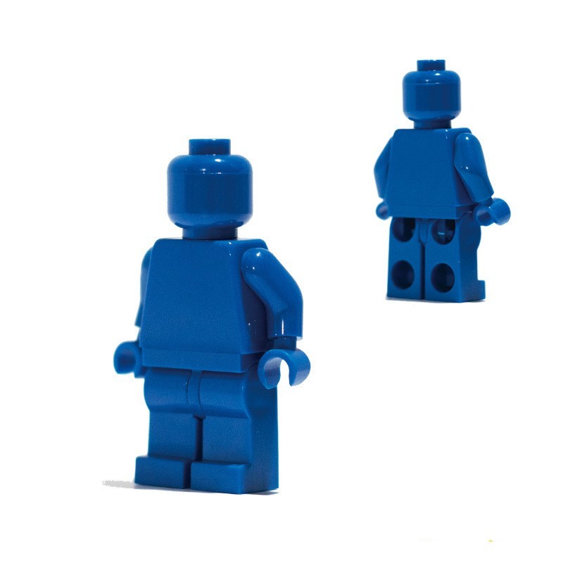 Minifiguren aus einfarbigen Bausteinen, kompatibel mit universellen, kleinteiligen, einfarbigen Bausteinen, Trendy Moc (Multi-Creation) Baustein-Wandbasis-Zubehör.