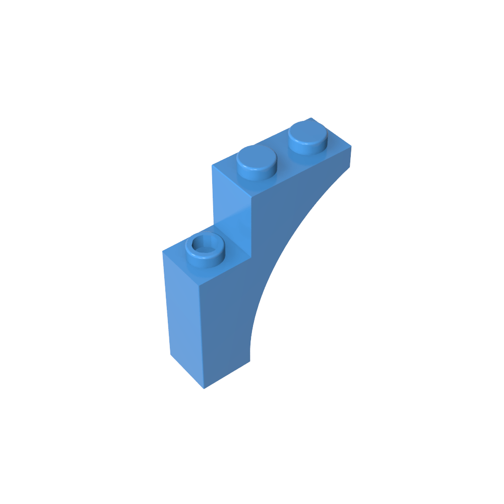 Ziegelbogen 1 x 3 x 3 [Gothic]-MyGobricks