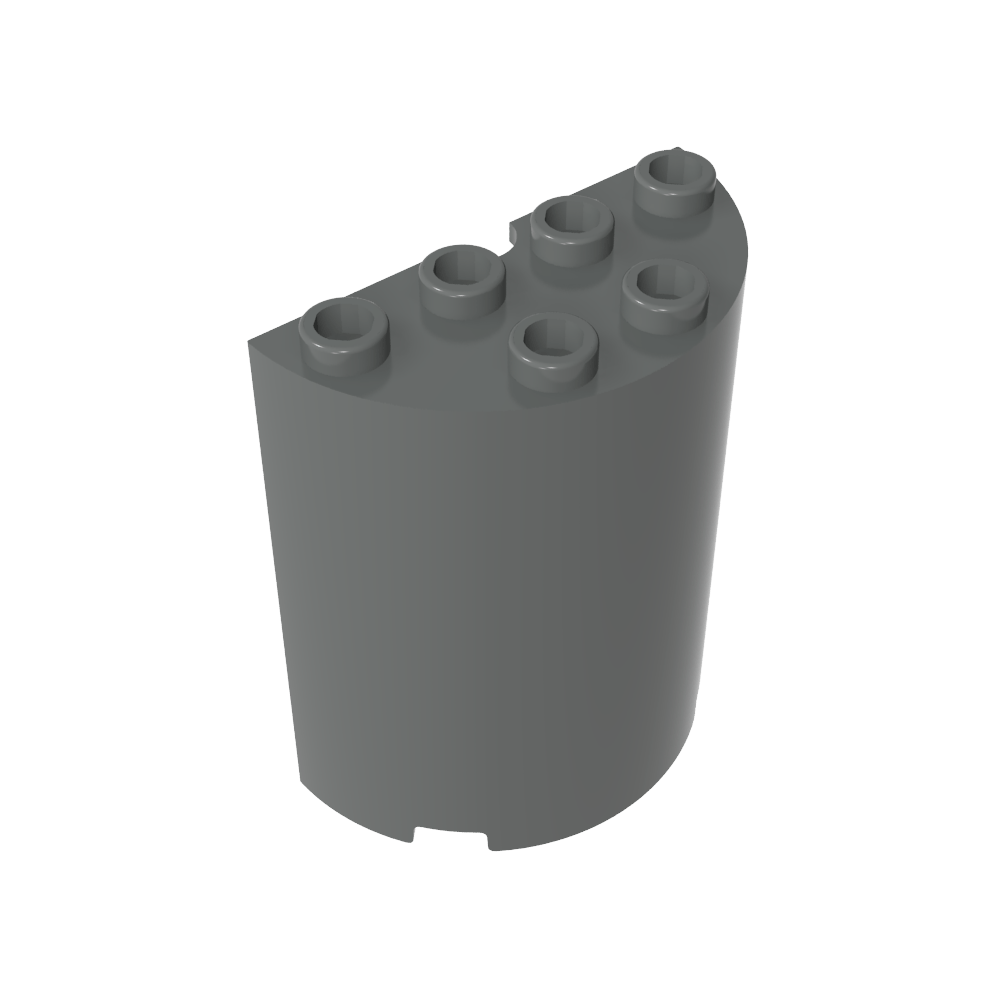 Zylinderhälfte 2 x 4 x 4-MyGobricks