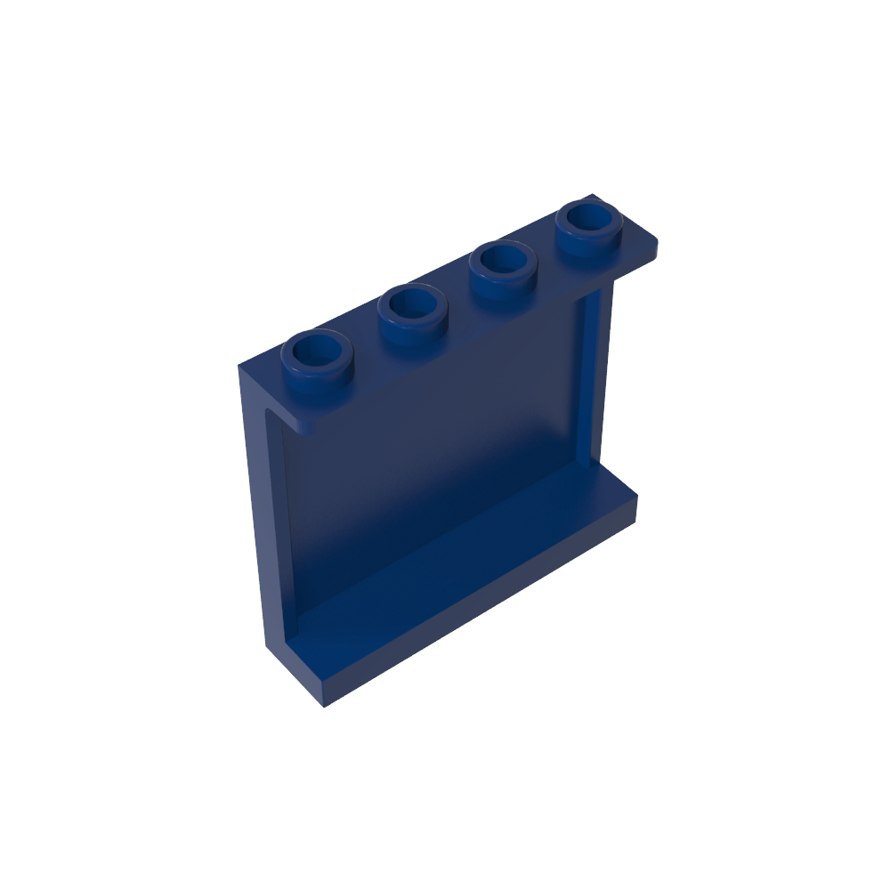 Panel 1 x 4 x 3 [Seitenstützen / Hohlbolzen]-MyGobricks