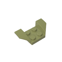 Kotflügel 2 x 4 mit 2 x 2 Bolzen und ausgestellten Flügeln