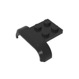 Radlauf, Kotflügel 3 x 4 mit 2 x 2 Platte