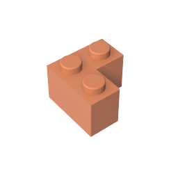 Ziegelstein 2 x 2 Ecke