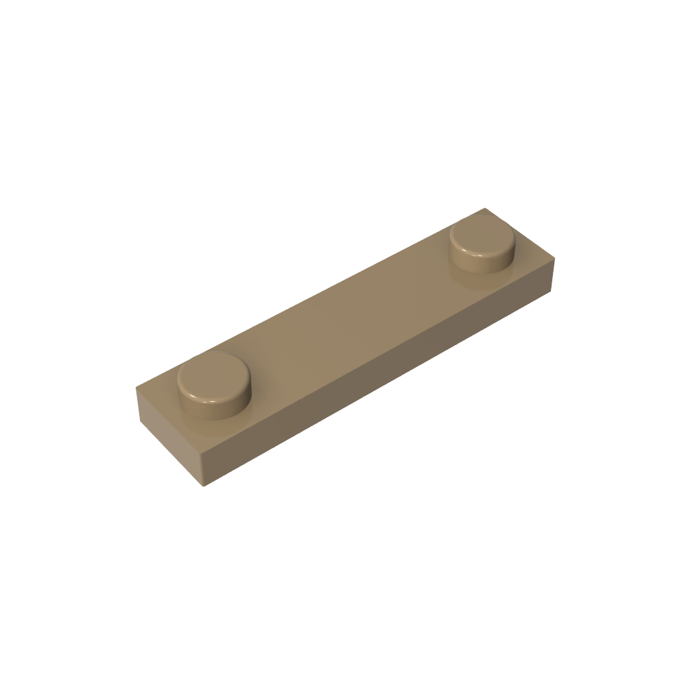 Platte Spezial 1 x 4 mit 2 Noppen-MyGobricks