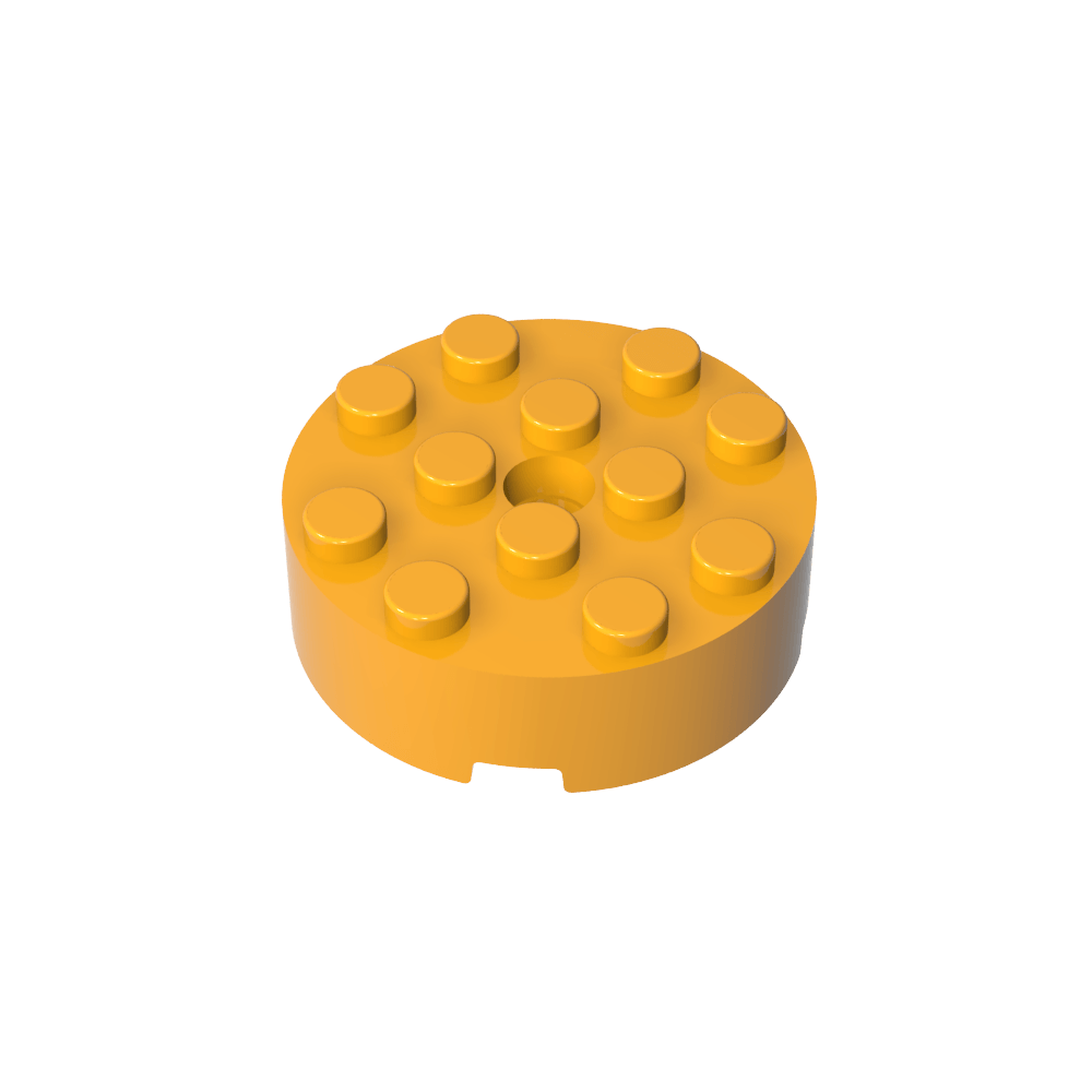 Rundstein 4 x 4 [Mittelloch]-MyGobricks