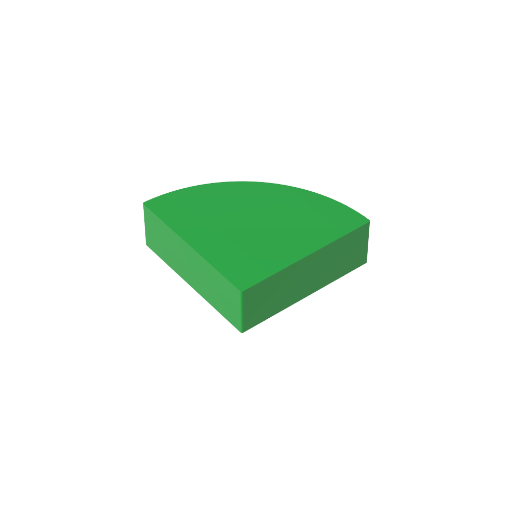 Fliese rund 1 x 1 Viertel